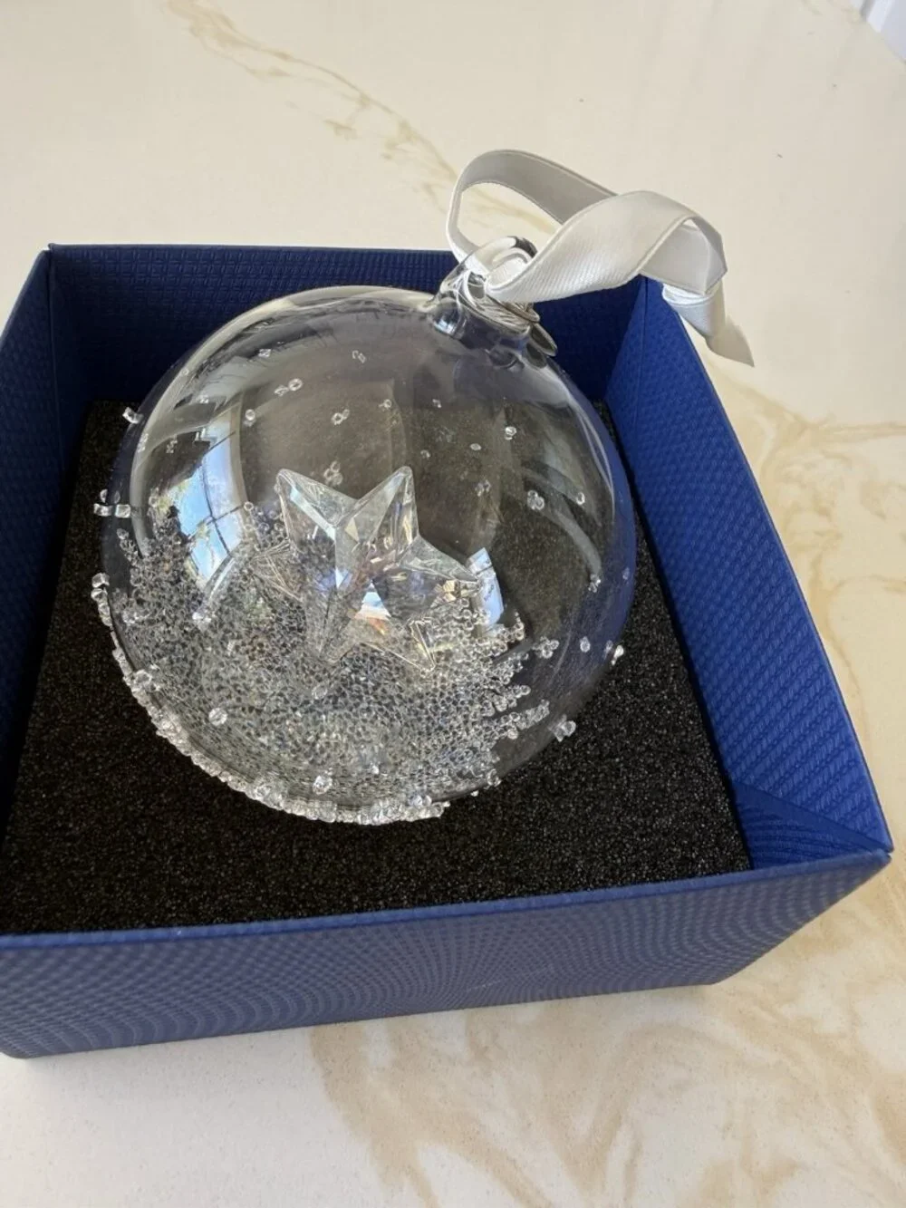 2014 Swarovski Christmas Ball Ornament Snowflake Crystal Brand New